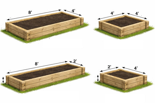 Handmade sleeper raised beds